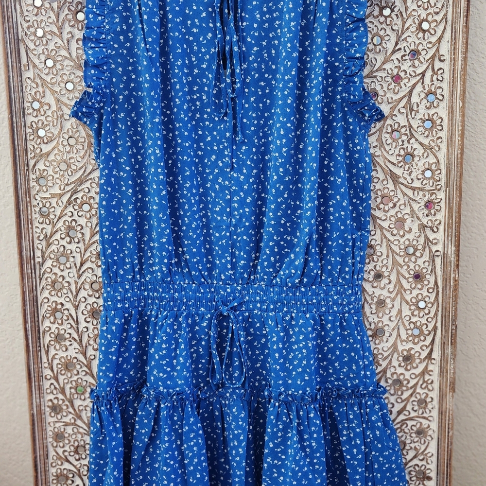Ditsy Ruffle Mini Dress